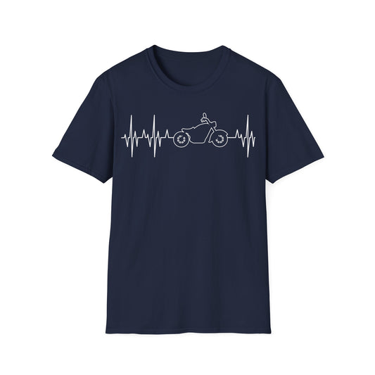 EKG Retro Motorrad Herzschlag - Frauen T-Shirt